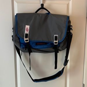 Gray and Blue Timbuk2 Messenger Bag